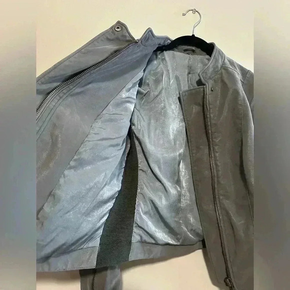 FREE PEOPLE COOL & CLEAN VEGAN LEATHER FITTED MOTO JACKET - SZ UNKNOWN - Picture 7 of 15